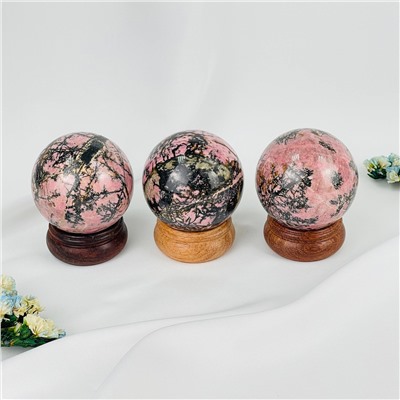 Радуга Самоцветов Шар из Родонита