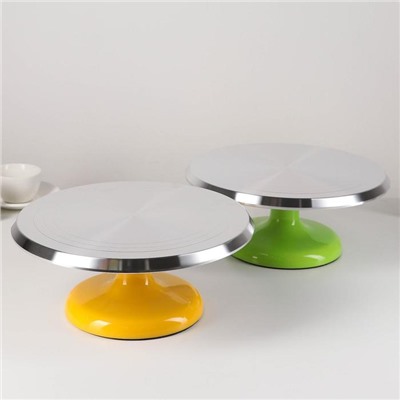 Подставка для торта вращающаяся «Лазурь», d=31 см, МИКС