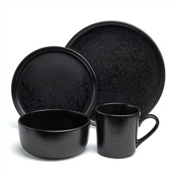 НАБОР ПОСУДЫ ОБЕДЕННЫЙ BRONCO "CHOICE BLACK" НА 4 ПЕР. 16 ПР.