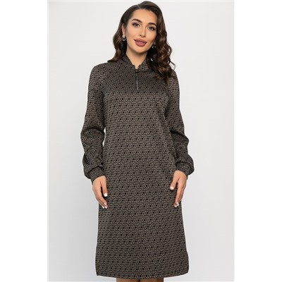 Платье Изящный образ (коричневое) П13749-19М