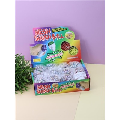 Мялка - антистресс «Skull», шоу-бокс 12 шт.