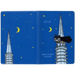Обложка для паспорта MESHU "BatCat", ПВХ, 2 кармана