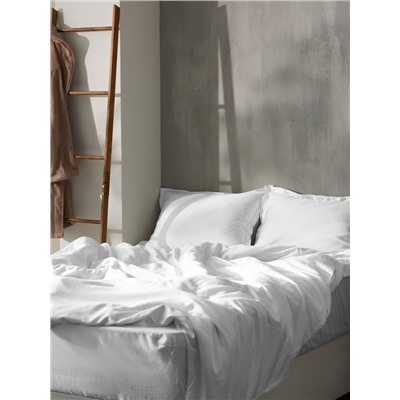 Простыня на резинке SL Home Tencel 180*200+30 см , цв. белый