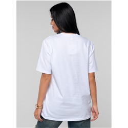 Футболка "Газета" белый женская