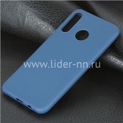 Задняя панель для Huawei Honor 20S/P30 Lite 2019 Силикон матовый (синяя)
