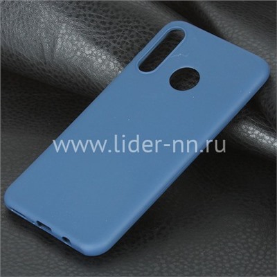 Задняя панель для Huawei Honor 20S/P30 Lite 2019 Силикон матовый (синяя)