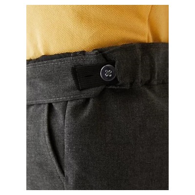 2pk Boys' Slim Leg School Shorts (2-14 Yrs)