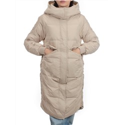 3064 BEIGE Пуховик зимний женский (80% пух, 20% перо)