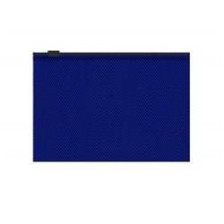 Папка на гибкой молнии C6 ZIP Diamond Total Blue непрозрачная синяя 55091 ErichKrause