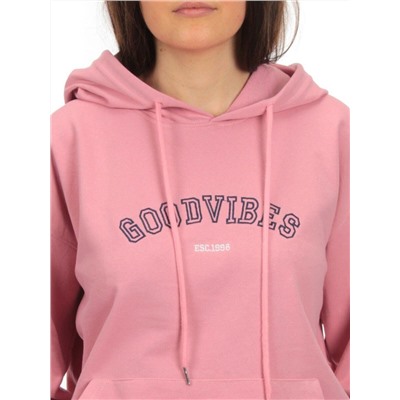A-06 PINK Худи женское (85% хлопок, 15% полиэстер)