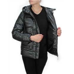 8063 DARK GRAY Куртка демисезонная женская (130 гр. синтепон)