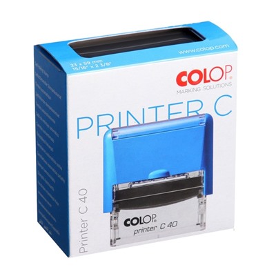 Оснастка для штампа автоматическая COLOP Printer Сompact 40, 23×59 мм, корпус чёрный