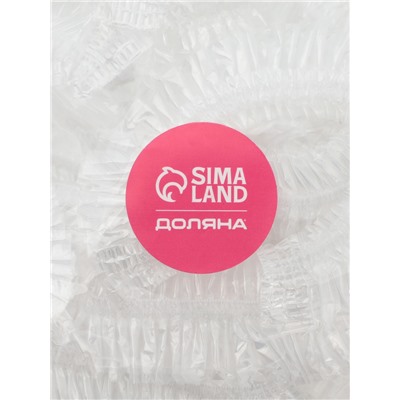 Шапочка для душа Доляна, прозрачная, полиэтилен