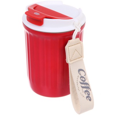 Термокружка 350мл "Coffee", цвет красный