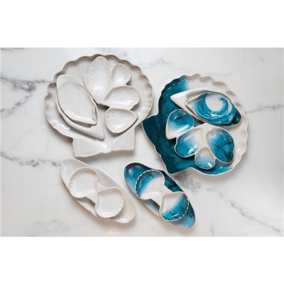 Блюдо керамическое «Морская ракушка», 27×25 см, Dolce Ceramo