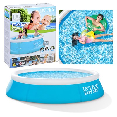 Бассейн надувной Easy Set, 183 х 51 см, от 3 лет, 28101NP INTEX не товарный вид.нарушена упаковка