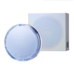 Enough Тональный кушон для лица с эффектом сияющего фильтра №21 / Glow Filter Cushion SPF 50+ PA++++, бежевый, 12 г + запаска 12 г
