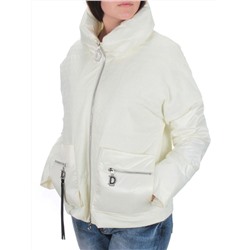 EAC931 WHITE Куртка демисезонная женская (100 гр. синтепон)