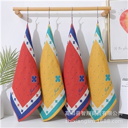 Towels New Britney Gauze Square Scarf Korea Soft Absorbent Kitchen Hand-Wearing Turban Factory Price Wholesale