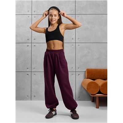 Брюки "Диагональ" Бордо  Детский