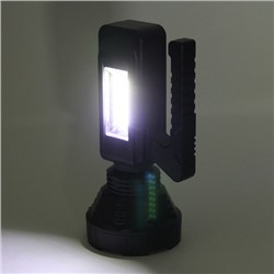 Фонарь ручной 4 режима 1LED+COB, аккумуляторная батарея 1200mAh USB 8317