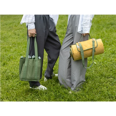 Плед для пикника и отдыха на пляже Smart Picnic, горчичный