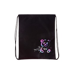 Мешок для обуви, 435×360 мм, Stavia (плотность 600D) «Неоновый медведь»