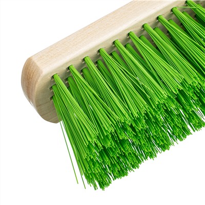 Щетка деревянная для пола, 400 мм, пятирядная, тулейка с резьбой под углом, без черенка Сибртех