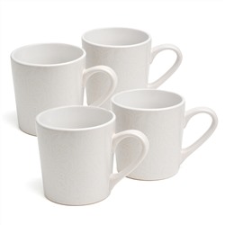 НАБОР КРУЖЕК BRONCO "CHOICE WHITE" 400 МЛ =4 ШТ