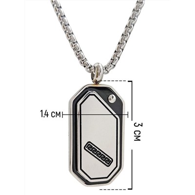 Кулон из стали на цепочке