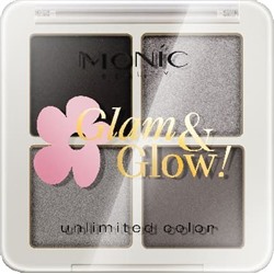 MONIC BEAUTY Тени для век 4 цв Glam&Glow! Unlimited All Day Color 04 Summer Night