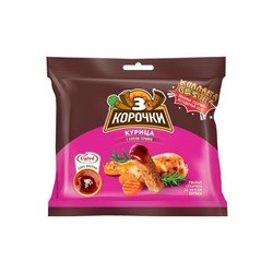 «3 Корочки», сухарики со вкусом курицы и соусом терияки, 85 г