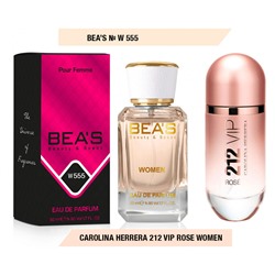 Beas W555 Carolina Herrera 212 Vip Rose Women edp 50 ml, Парфюм женский Beas W555 создан по мотивам аромата Carolina Herrera 212 Vip Rose