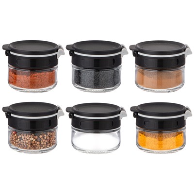 НАБОР ЕМКОСТЕЙ ДЛЯ СПЕЦИЙ 6ШТ 85МЛ AGNESS