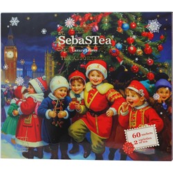 SebaSTea. Новый год. Ассорти «Дети у ёлки» карт.упаковка, 60 пак.