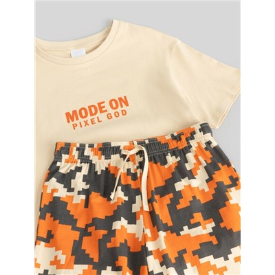 Набор детский для мальчиков ((1)футболка и (2)шорты) Aswa