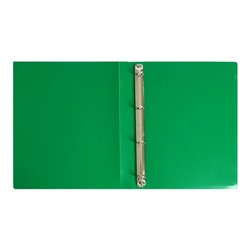 Папка на 4 кольцах А4, Calligrata, 25 мм, 500 мкм, зелёная