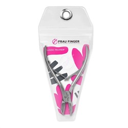 Frau Finger Кусачки педикюрные для ногтей / Classic FN-215DP, матовые, ручная заточка, 12 см