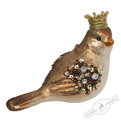 Птица "Королевский сад" (стекло) 10х5,5х9 см
