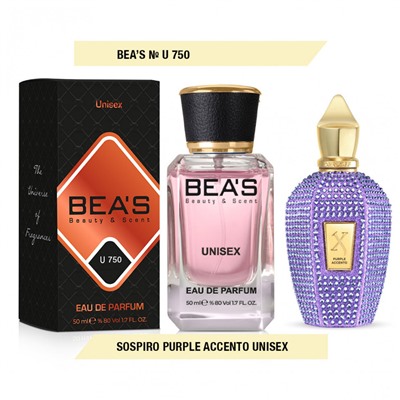 Beas U750 Sospiro Purple Accento Unisex edp 50 ml, Парфюм унисекс Beas U750 создан по мотивам аромата Sospiro Purple Accento
