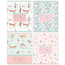 Тетрадь 12л., линия BG "Forest pattern", эконом
