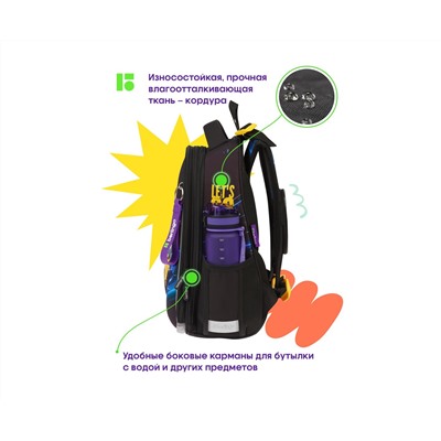 Ранец Berlingo Expert Max "Ride" 38*29*16см, 2 отделения, 2 кармана, анатомическая спинка, дождевик в комплекте