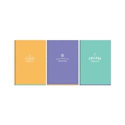 Тетрадь 80л., А4, клетка, на гребне BG "Academy", soft-touch ламинация
