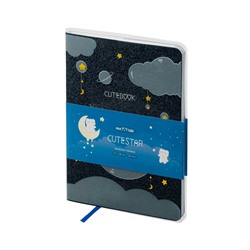 Записная книжка А5 80л., ЛАЙТ, кожзам, MESHU "Cutestar", съемная пластиковая обложка с дизайном, пантон, белила, блок в линию