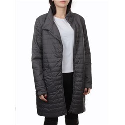 K-532 DK. GRAY Куртка демисезонная стеганая женская (70 гр. холлофайбер)