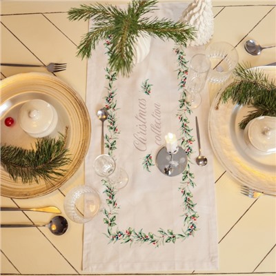 Новый год.Дорожка Этель "Christmas collection" 30х70 см, 100% хлопок, саржа 190 г/м2