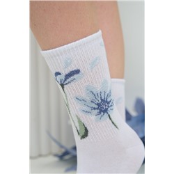 Носки женские Цветы комплект 2 пары