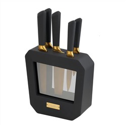 195-005 Набор ножей 5пр. на подставке в под.уп.(х6)