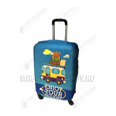 Чехол для маленького чемодана “Enjoy Your Holiday”