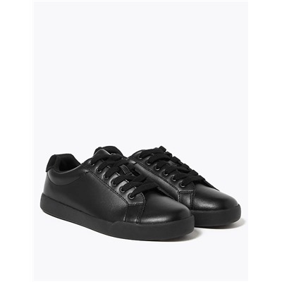 Kids' Leather Freshfeet™ Trainers (13 Small - 9 Large)
